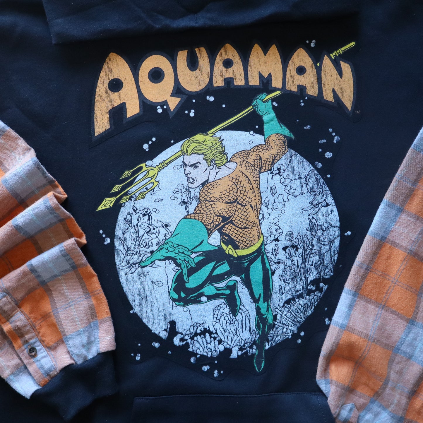 Upcycled Hoodie - Aquaman