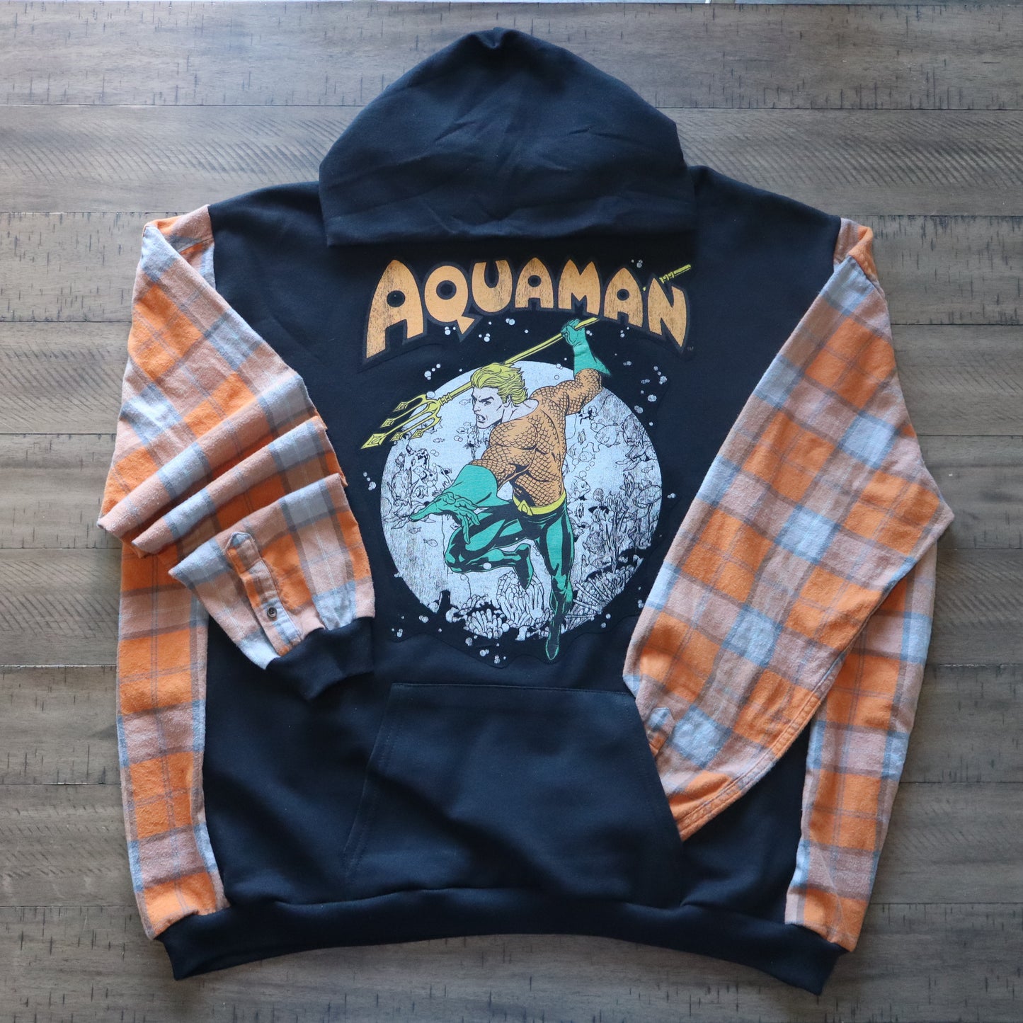 Upcycled Hoodie - Aquaman