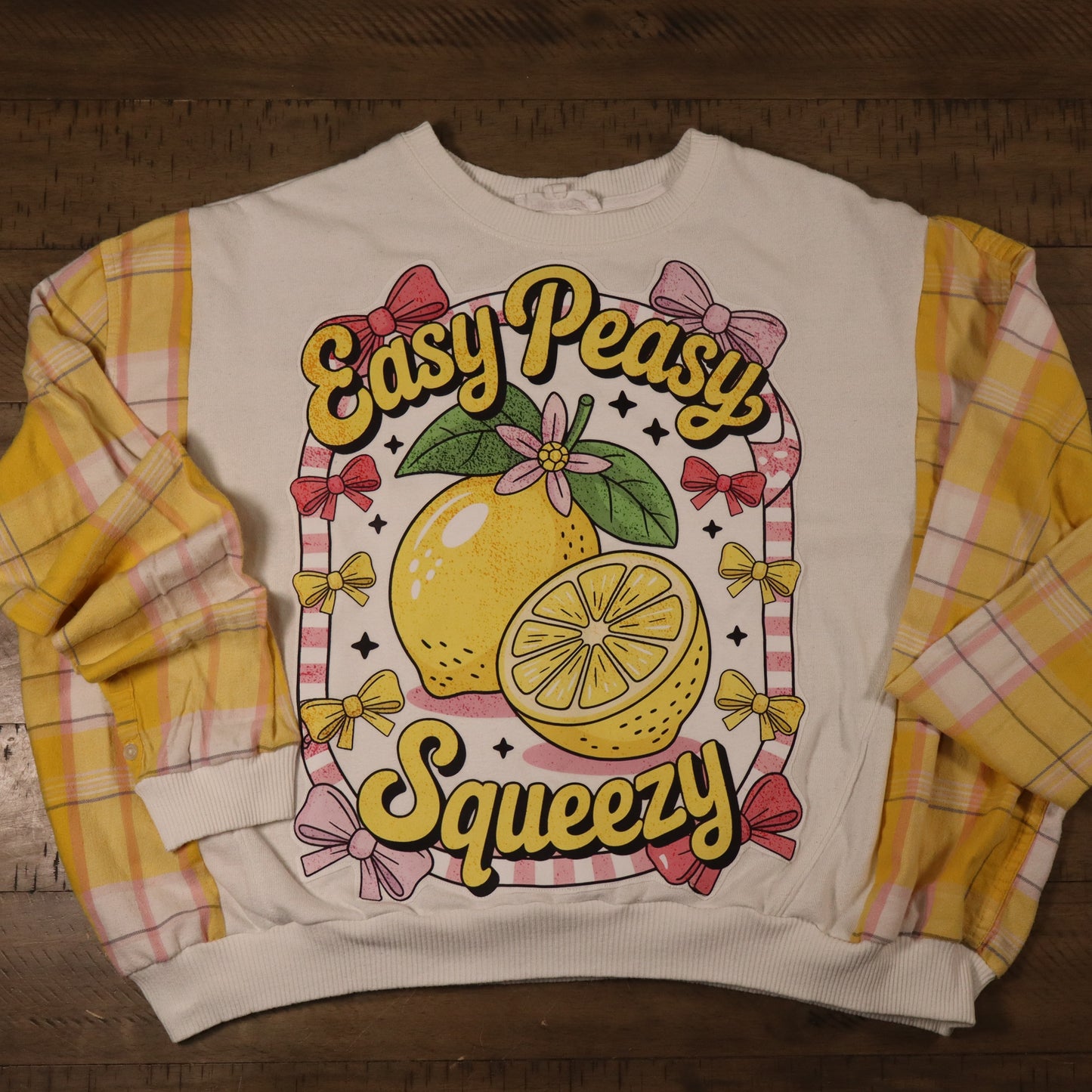 Upcycled Sweatshirt - Easy Peasy