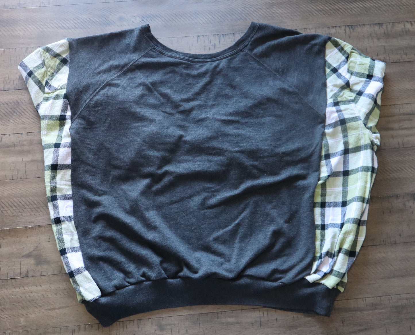 Upcycled Sweatshirt - Cactus "Not a Hugger"